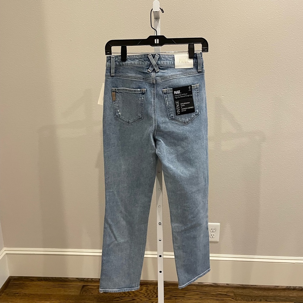 Paige Noella high rise relaxed straight jeans 👖 - Picture 8 of 10